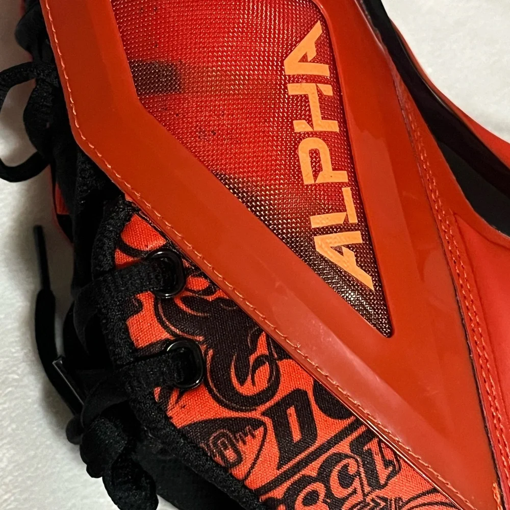 NIKE Alpha Menace 4 Pro 'Picante Red Black FQ3984 600 Football Cleats Size 12